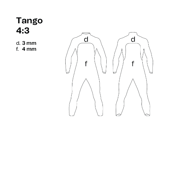 Tango 4:3 Surf Wetsuit Men