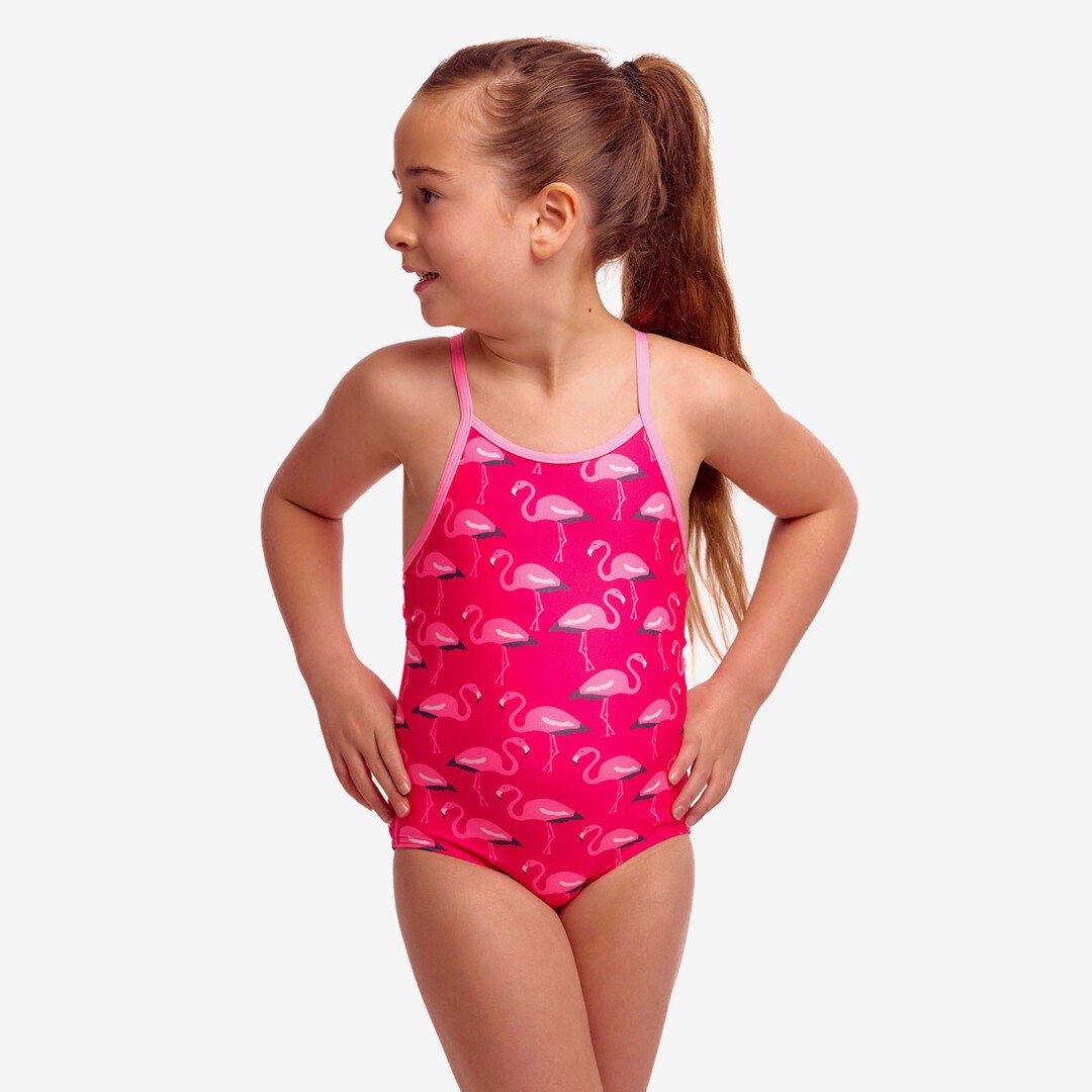 Toddler Girl's Printed One Piece Flaming Go Gos 4