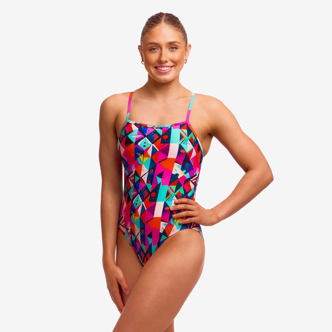 Ladies Single Strap One Piece Art Dropout 10