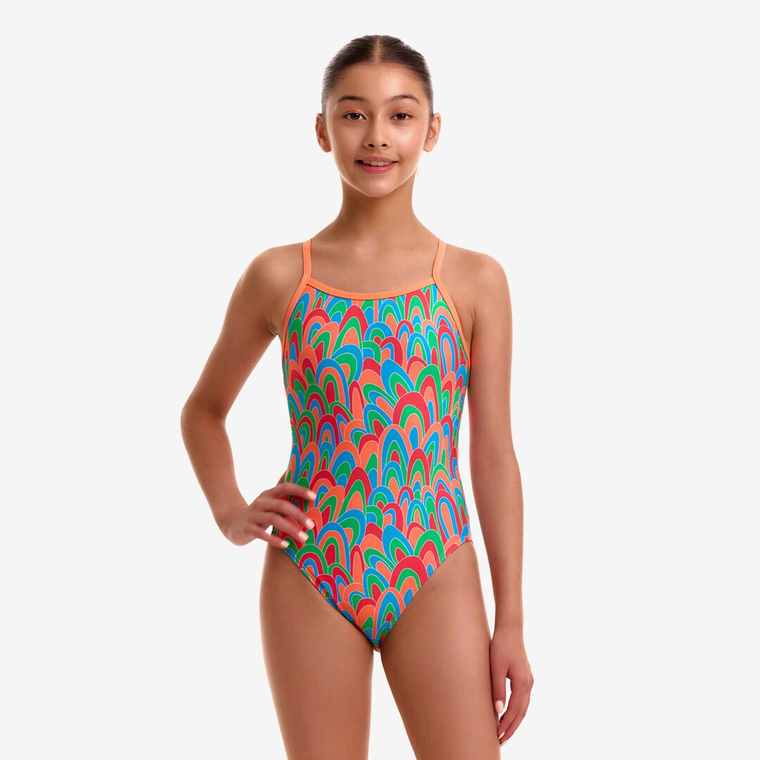Girl's Single Strap One Piece Hush Puffy 10