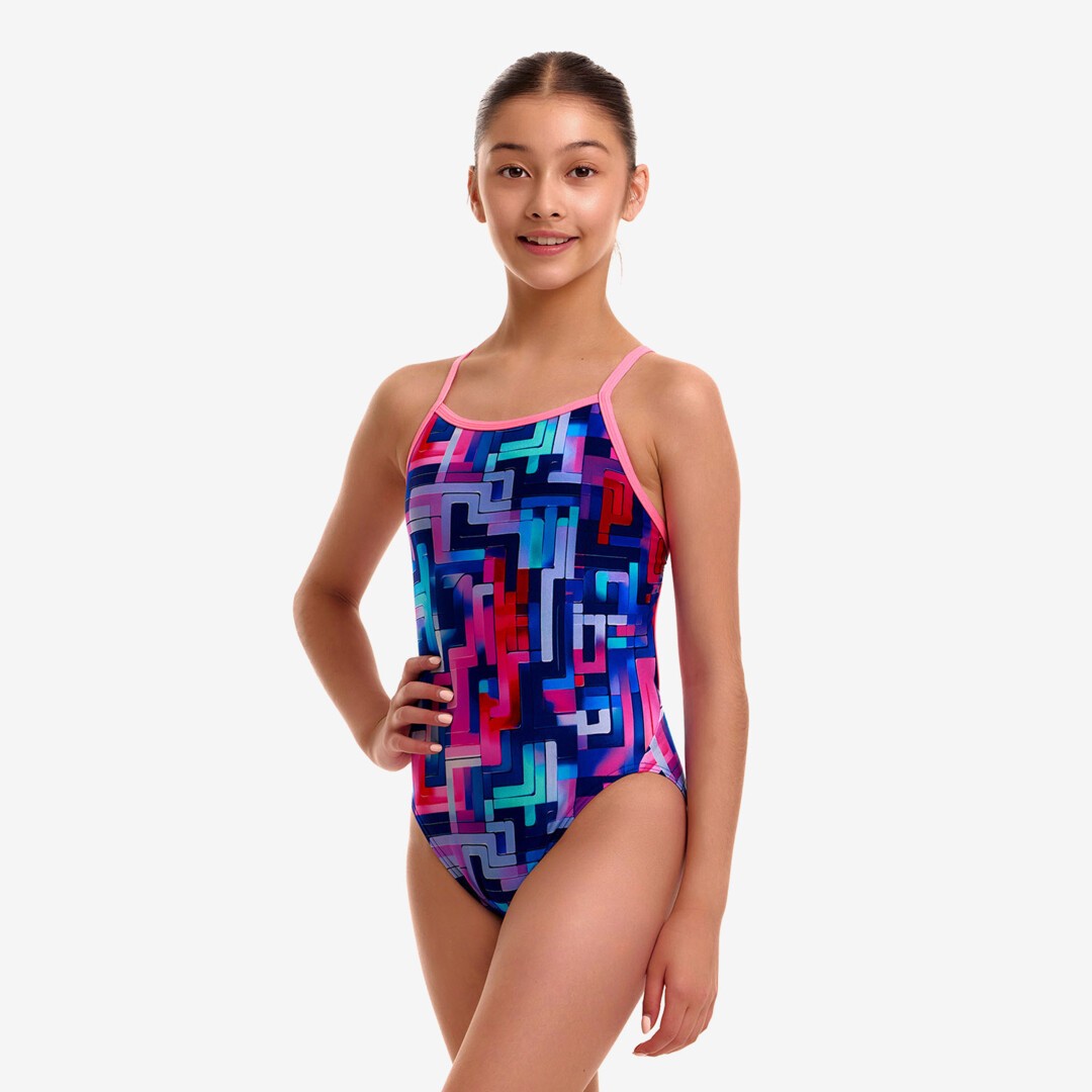 Girl's Single Strap One Piece You Tubey 12