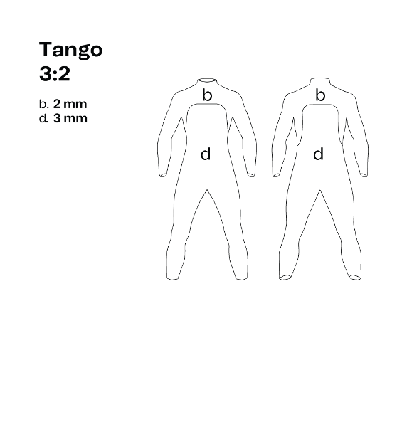 Tango 3:2 Surf Wetsuit Men
